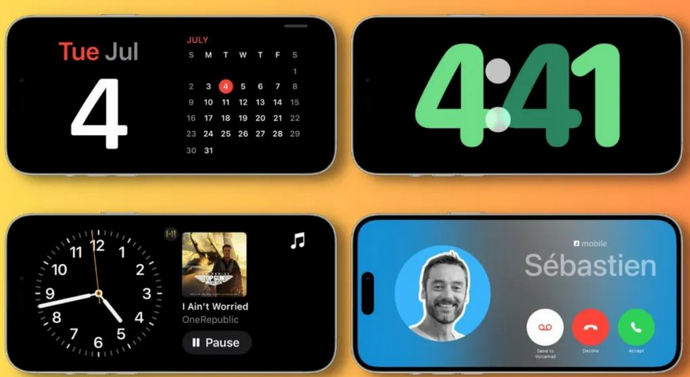隆尧苹果手机维修分享iOS17横屏充电待机显示有什么好处 