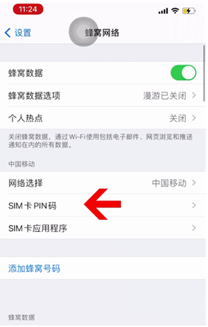 隆尧苹果14维修网分享如何给iPhone14的SIM卡设置密码 