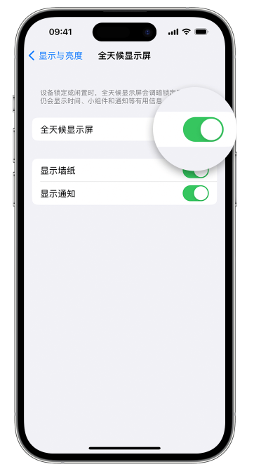 隆尧苹果14维修店分享如何自定义 iPhone 14 Pro 常亮显示屏 