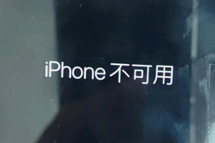 隆尧苹果服务网点分享锁屏界面显示“iPhone 不可用”如何解决 