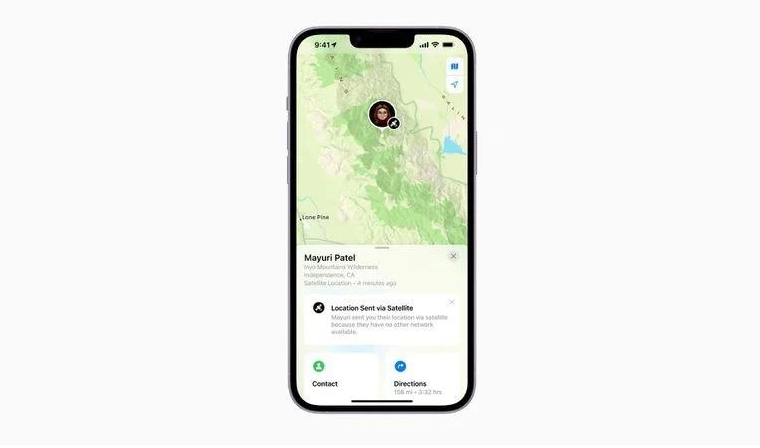 隆尧苹果14维修分享iPhone14系列中 FindMy功能通过卫星分享位置方法教程 