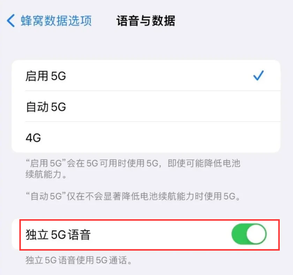 隆尧苹果14维修分享iPhone 14 Pro如何开启VoNR 