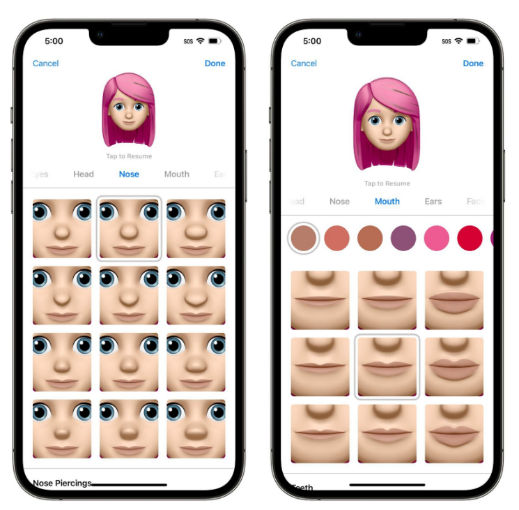 隆尧苹果手机维修分享​iOS 16中的拟我表情有了哪些变化和升级 